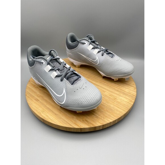 Nike Baseball Cleats Womens 7 Gray Hyperdiamond 4 Pro Softball Metal CZ5920-012 - Picture 2 of 11